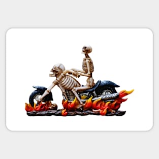 Skeletons on Fire Sticker